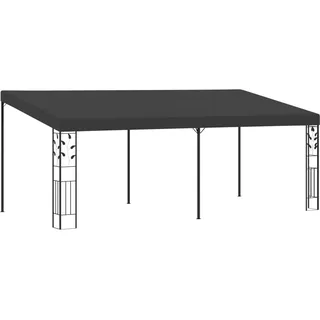 vidaXL Wand Pavillon Anbaupavillon Sonnenschutz Pergola Gartenpavillon Terrassendach Überdachung Gartenzelt Partyzelt 6x3x2,5m Anthrazit