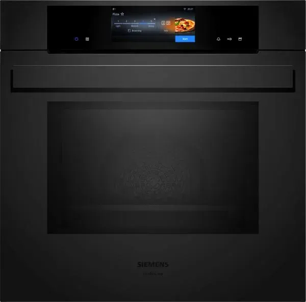 Siemens studioLine HN978GQM1 - iQ700 Backofen mit Mikrowelle mit 5 Jahre Garantie, Schwarz Matt, 60 x 45 cm