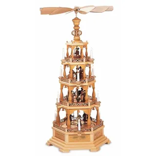 Müller Erzgebirge Pyramide Heilige Geschichte natur Höhe 122 cm