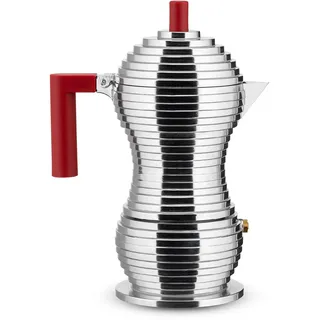Induktion 3 Tassen silber/rot