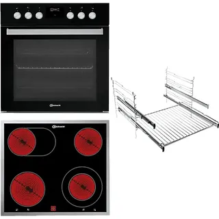 Bauknecht HEKO BLACK 500 P, Einbauherdset (Elektro-Kochfeld herdgebunden, A+, 65 l)