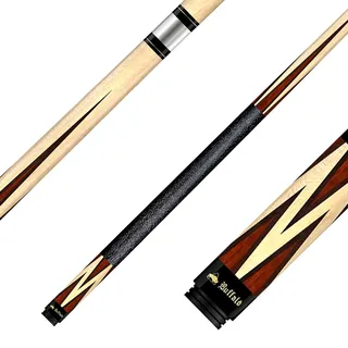 Winsport Queue Buffalo Ultimate BU-6, Poolbillard Cue, Queuelänge 147 cm, Profi-Queues, konischer Schliff, 12,75 mm Durchmesser, optimale Ballkontrolle, Griffwicklung aus Leinenband