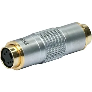 Schwaiger S-VHS Doppelkupplung Silber/Gold
