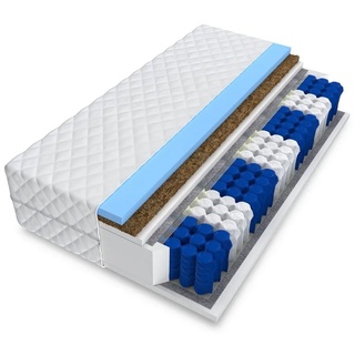 Fdm Matratze titan 9 Zonen 160x200 Premium Hybrid foam Taschenfederkern kokos H2 H3