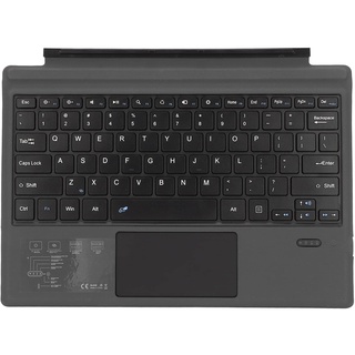 PUSOKEI Wireless Pro Type Cover, Schlanke Tragbare Kabellose Tastatur mit Touchpad für Pro 7+/Pro 7/Pro 6/Pro 5/Pro 4/Pro 3, USB C Aufladung, Schwarz