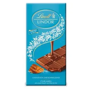 Lindt Tafelschokolade Lindor Caramel und Salz, 100g