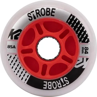 K2 Skate Strobe 84MM - 2 Pack Light Unisex – Erwachsenen Inline Skate Rollen — White — 30G3110