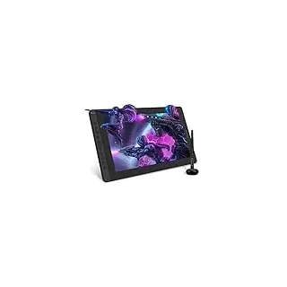 HUION Kamvas 16 Grafiktablett mit Display,15,6-Zoll Volllaminatbildschirm Pen Display, 10 programmierbare Drucktasten, 8192 Stufen Batterieloser Stift, unterstützt die Konnektivität mit Android