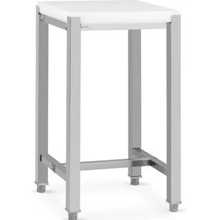 Royal Catering Metzgerblock Hackklotz Fleischerblock 40 x 50 cm Edelstahl/Kunststoff,