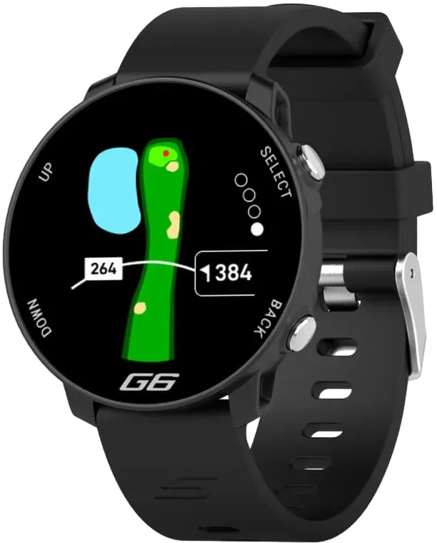 Shot Scope G6 GPS Golfuhr inkl. 2 Armbändern, schwarz