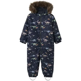 NAME IT Funktionsanzug Nmmsnow10 navy / dunkelbraun / grau / hellgrün 98