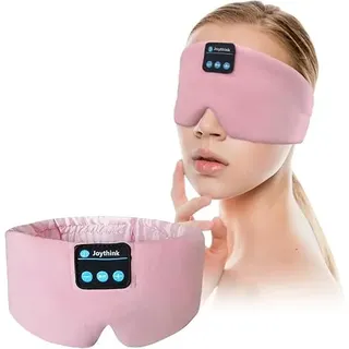 Joythink Schlafkopfhörer, Bluetooth, Schlafmaske, Seide, Stirnband, Kopfhörer, Bluetooth-Augenmaske zum Schlafen auf der Seite, Verdunkelung, weiche Schlaf-Kopfhörer, Musikaugenabdeckung, Kinder