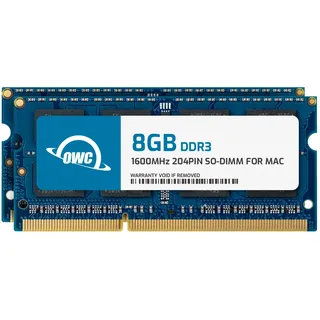 OWC - 16GB Memory Upgrade Kit - 2 x 8GB PC12800 DDR3L 1600MHz SO-DIMMs für 2011-2015 iMac, 2011-12 Mac Mini, und 2011-2012 MacBook Pro (Non-Retina Display) Modelle