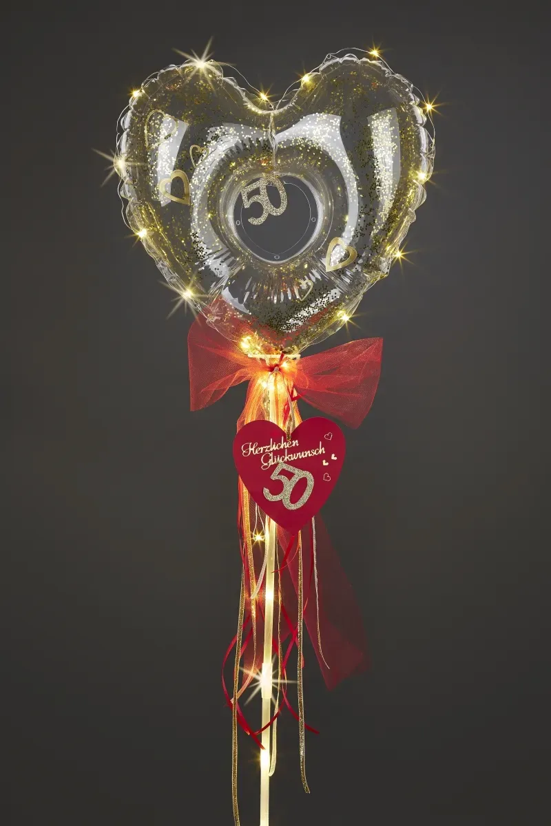 Ballon ca. 45 cm Herz durchbrochen