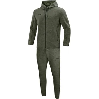 Jako Herren Jogginganzug Premium Basics mit Kapuze, Khaki-Meliert, XL