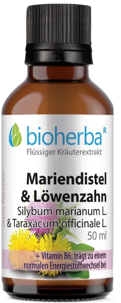Mariendistel & Löwenzahn Tropfen Tinktur 50 ml