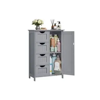 VASAGLE Badezimmerschrank 4 Schubladen