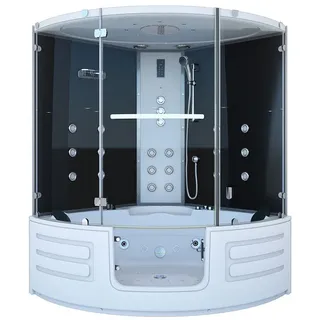 AcquaVapore Dampfdusche Whirlpool Dusche Duschkabine K70-SW-TH-SC 150x150cm aktive Schlauch-reinigung