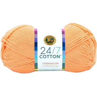 (1 Skein) 24/7 Cotton® Yarn, Creamsicle
