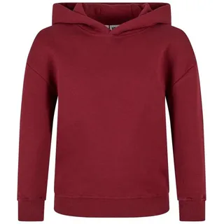 URBAN CLASSICS Organic Kapuzenpullover Burgundy 122-128 cm