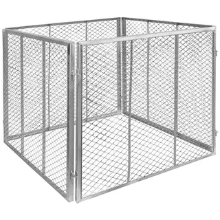 V2Aox Komposter Stahl verzinkt Kompost Metallkomposter Kompostbehälter Kompostgitter 80 x 80 x 70 cm Garten Gitter Kompost Kompostierer V2Aox