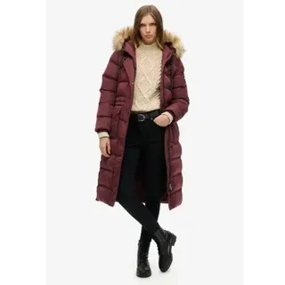 Superdry für Damen. W5011788A Everest Flieder Kunstpelzmantel lila (S), Lässig, Recyceltes Polyester, Nachhaltig