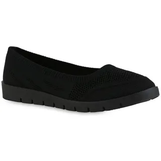 VAN HILL Damen Sportliche Ballerinas in Schwarz