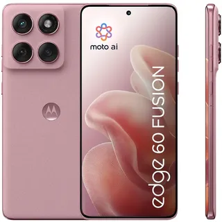 Motorola Edge 60 Fusion Smartphone (Robustes 6,67“-pOLED-Display Dank Corning Gorilla Glass 7i, widerstandsfähig, 50-MP-Kamera mit Moto-AI, 8/256 GB, 5200 mAh) Pantone Zephyr, inkl. Handyhalterung