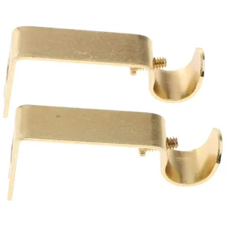 SM SunniMix 2pcs Gardinenstangen Wandhalter Wandträger Halterung Zubehör, Golden