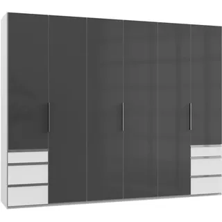 Level 300 x 236 x 58 cm weiß/Grauglas