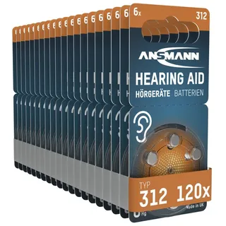 Ansmann Hörgerätebatterie 312 PR41 120 St.