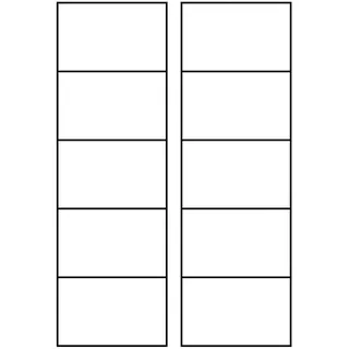 Avery Zweckform C32010-10 85 x 54 mm, beidseitig beschichtet - Visitenkarte din A4 weiß 10 St./Pack.