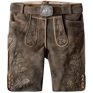 Stockerpoint Trachtenlederhose Bastian in kiesel gespeckt | Gr.: 46