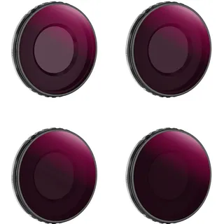 K&F Concept ND/PL Filtersets,4er Pack ND8/PL,ND16/PL,ND32/PL,ND64/PL Filter kompatibel mit DJI Osmo Action 5 PRO/Action 4