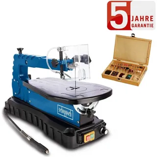 SCHEPPACH Dekupiersäge DECO FLEX SL 405mm Schnitttiefe flex.Welle LED +103 Teile