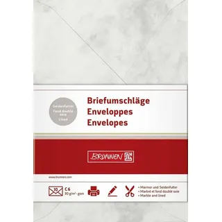 Brunnen Briefumschlag C6 gr Marmor mFut