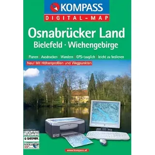 Osnabrücker Land, 1 CD-ROM: Bielefeld, Wiehengebirge. Planen, Ausdrucken, Wandern. GPS-tauglich. Mit Höhenprofilen u. Wegpunkten. Für Windows 95/98/2000/NT/XP