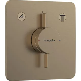 Hansgrohe DuoTurn Q Duscharmatur Unterputz für 2 Verbraucher Brushed Bronze 75414140