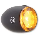 HIGHSIDER pro Proton Two LED Blinker Gehäuse Schwarz / Linse Rauchgrau (Paar), Vorn & Hinten