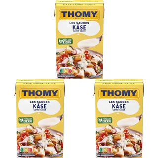 THOMY Les Sauces Käse Sahne Sauce 250ml - Combiblock, 3er Pack (1 x 250ml)
