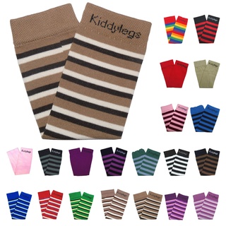 Kiddylegs® Premium Baby- und Kinderstulpen Beinwärmer (Streifenhörnchen (Extra weit))