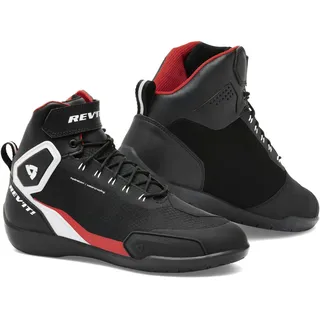 RevIt! Revit G-Force H2O Wasserdichte Motorradschuhe, schwarz-weiss-rot, Größe 44