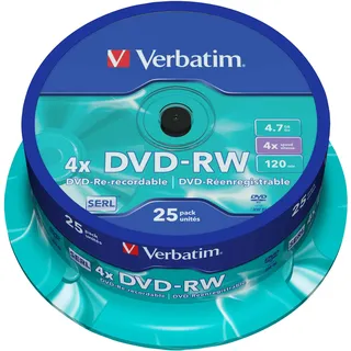 Verbatim DVD-RW 4,7GB 4x 25 St.