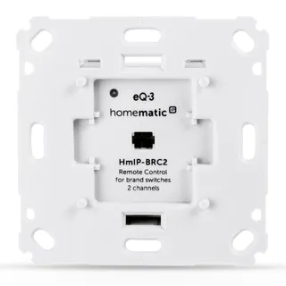 eQ-3 Homematic IP Wandtaster für Markenschalter 2-fach, Schaltaktor (152000A0)