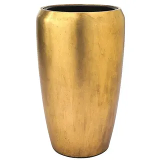 Flingora Bodenvase Gloria, mit Einsatz - Fiberglas - Indoor - Gold - Höhe 68 cm goldfarben Ø 43 cm x 68 cm