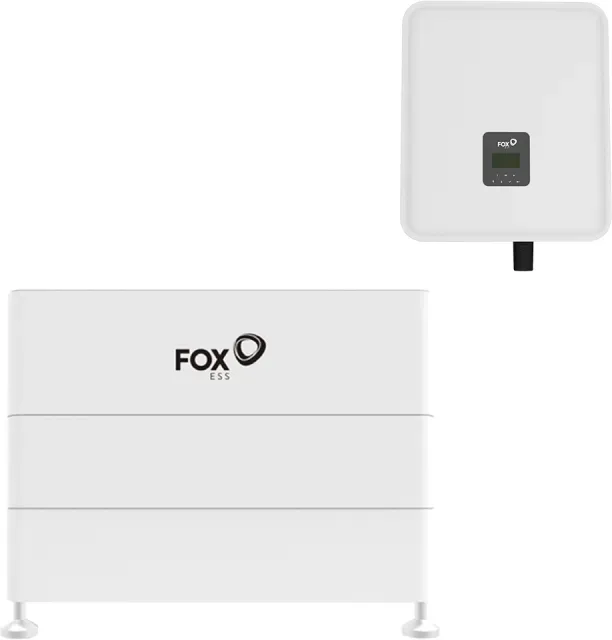 Fox ESS H3 10.0 E mit Fox ESS ECS2900 - H3 8,64 kWh Speicherpaket – 0% MwSt. (gem. § 12 Abs. 3 UStG)
