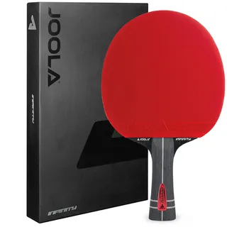 JOOLA Tischtennisschläger Infinity ITTF genehmigter Profi Carbon Tischtennis-Schläger für Fortgeschrittene Spieler - mit High-Tech Faser, Zyramid, 7-lagiges Schlägerblatt
