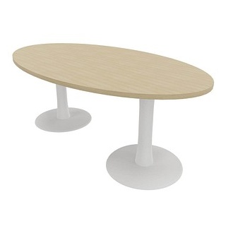 Quadrifoglio Konferenztisch Idea+ eiche oval, 200,0 x 110,0 x 74,0 cm