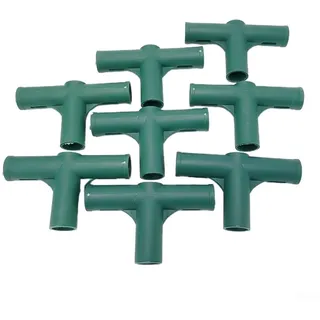YUANGANG 8 Stück Gewächshaus-Rahmenverbindung, 19 mm, robuste Rohre, Markisenhalterung, Gewächshaus, Schuppen, Rohrverschraubungen, Zelt (Nr. 3), E2P2PI1FPKDO74MM7NQ8D827Q15996