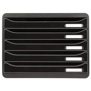Exacompta Schubladenbox Big-Box Plus quer Classic schwarz